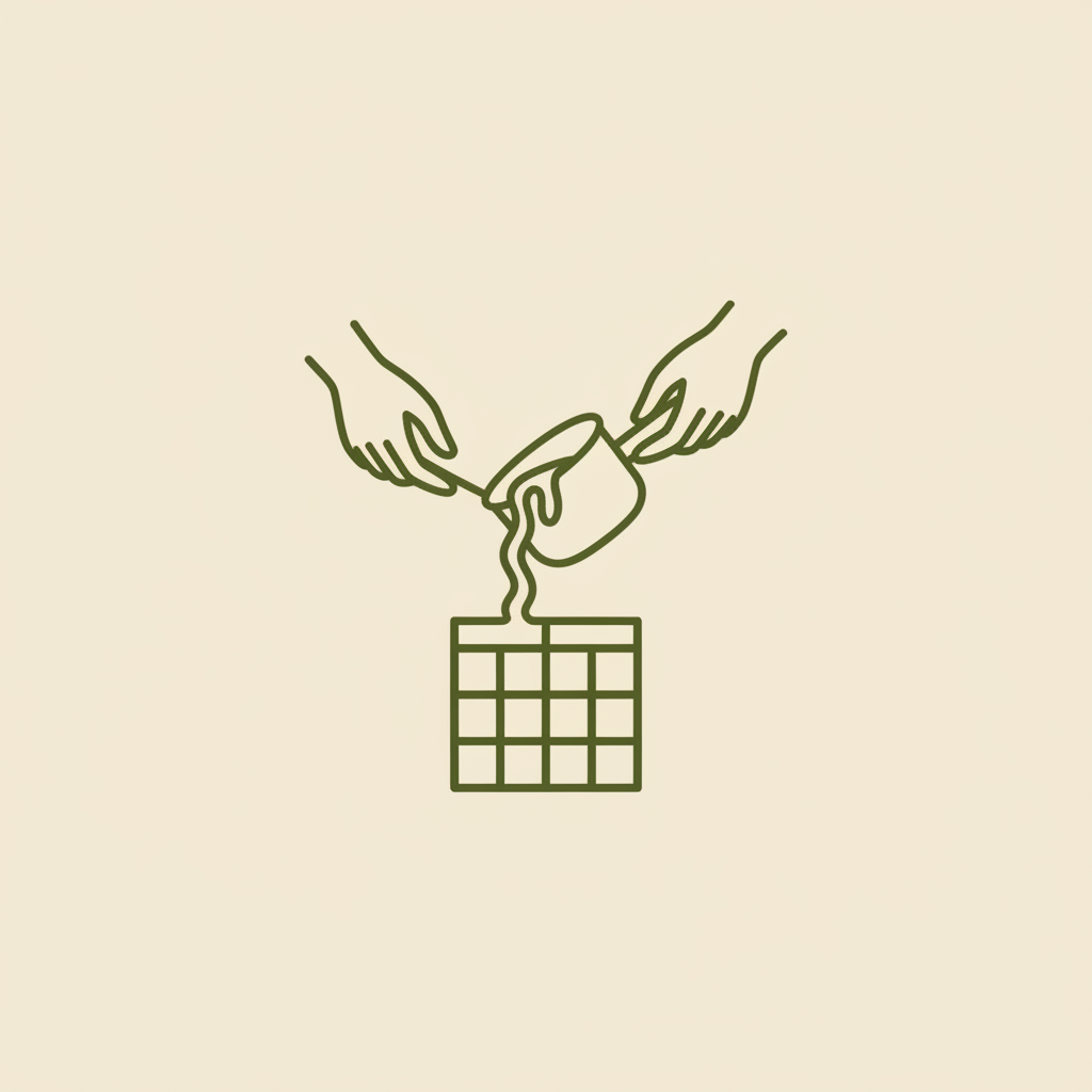 Handmade Pouring Icon - Colored